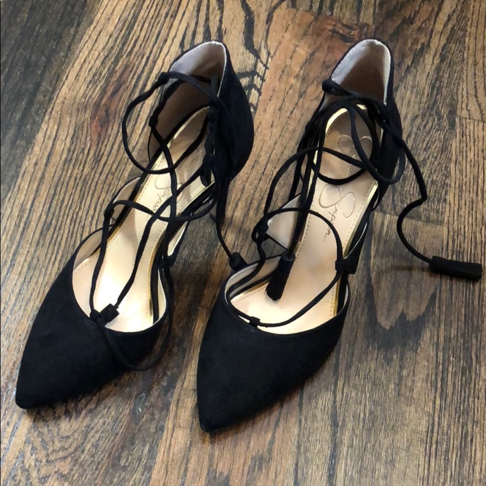 Jessica Simpson Lace Up High Heels Pumps 7